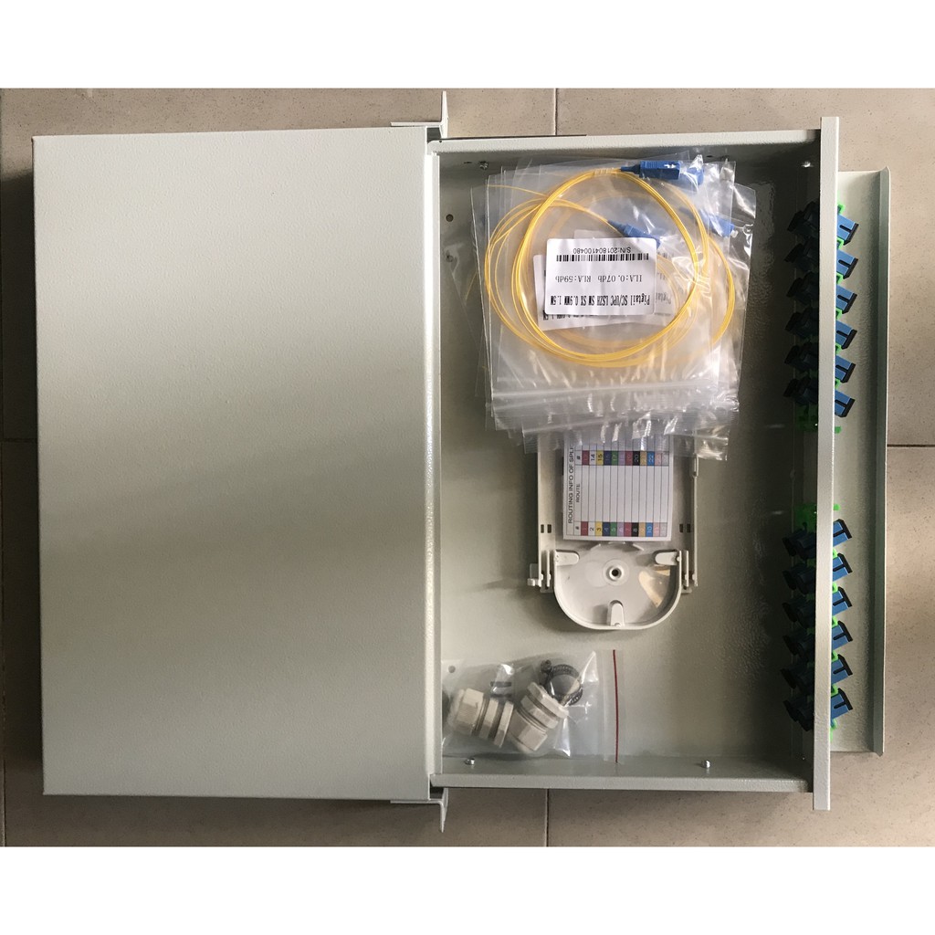 HỘP PHỐI QUANG ODF 24FO KHAY TRƯỢT 24 FO