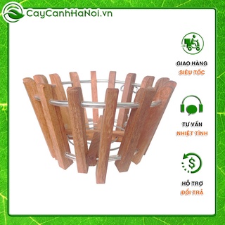 Chậu gỗ trồng lan hàng gỗ cao cấp , chậu gỗ tròn trồng Lan chống mối mọt độ bền cao Kích thước 36x18cm 🌱