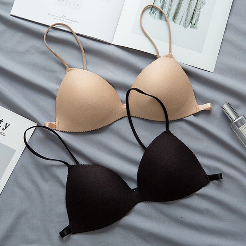 Áo Ngực Su Mút Mỏng - Bra Dây Mảnh - Áo Lót Nữ Cài Sau Hót Kingshop B818
