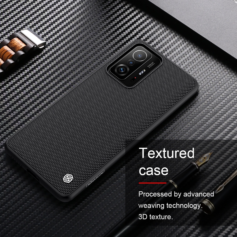 Ốp điện thoại Nillkin cho Xiaomi Mi 11T / 11T Pro bằng TPU + PC nylon chống trượt chống sốc