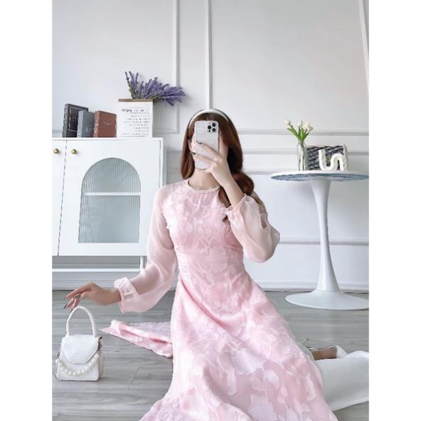 🥰 Áo dài  cách tân ren hoa 4 tà nữ đẹp hàng thiết kế cao cấp giá sỉ