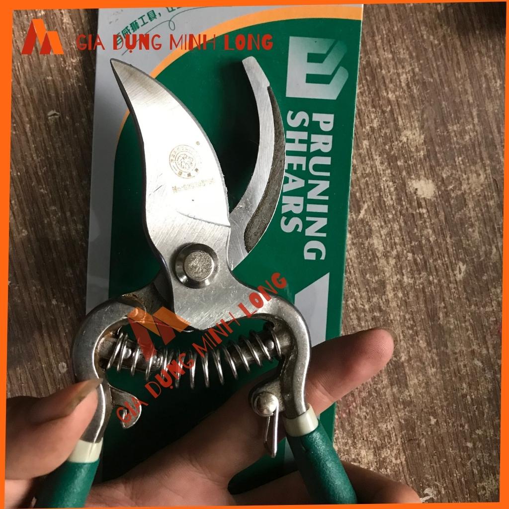 Kéo cắt cây cảnh-kéo cắt cành cộng lực lưỡi thép sắc bén có lò xo thay thế