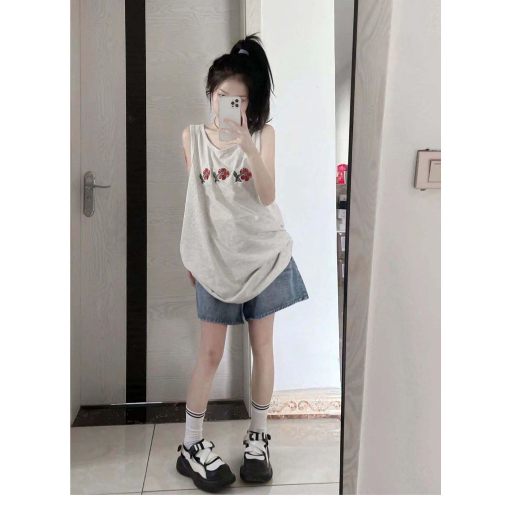 Áo Lửng Thể Thao Không Tay Thời Trang Mùa Hè Dành Cho Nữ