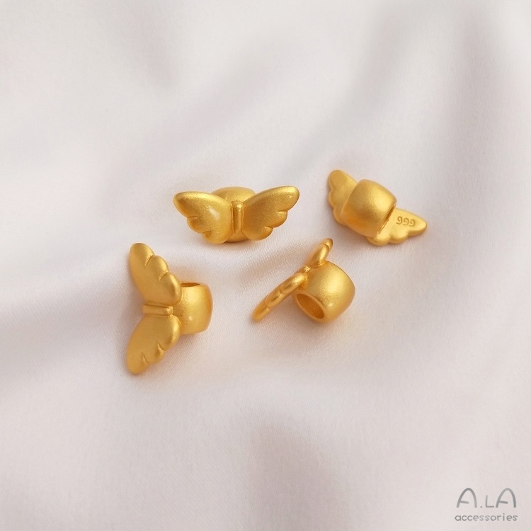 Hạt Đá Cát Màu Sắc Mạnh Mẽ Hình Trái Tim Ngôi Sao Năm Cánh Lỗ To Làm Mặt Trang Sức