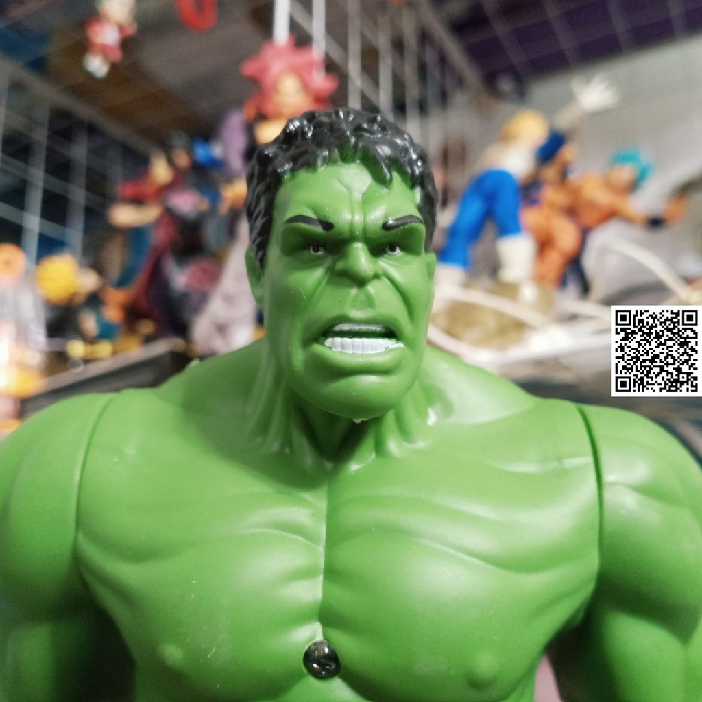 1607 Mô hình khớp HULK NGƯỜI KHỔNG LỒ XANH lớn 28Cm có Đèn Led