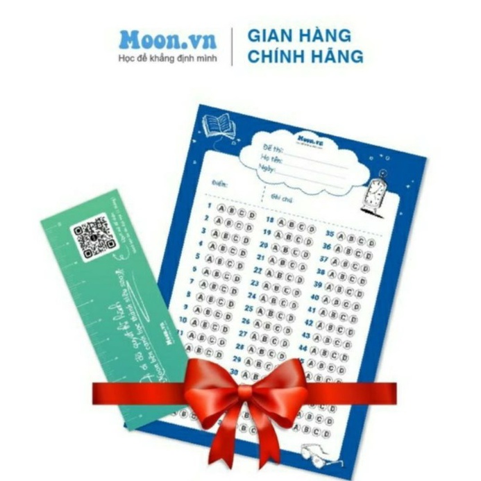 Combo 10 Phiếu Trắc Nghiệm In Màu Dễ Thương