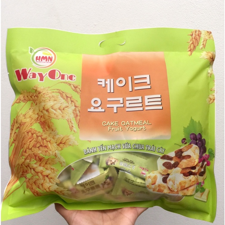 Bánh yến mạch sữa chua hoa quả (combo 2 gói 400g)