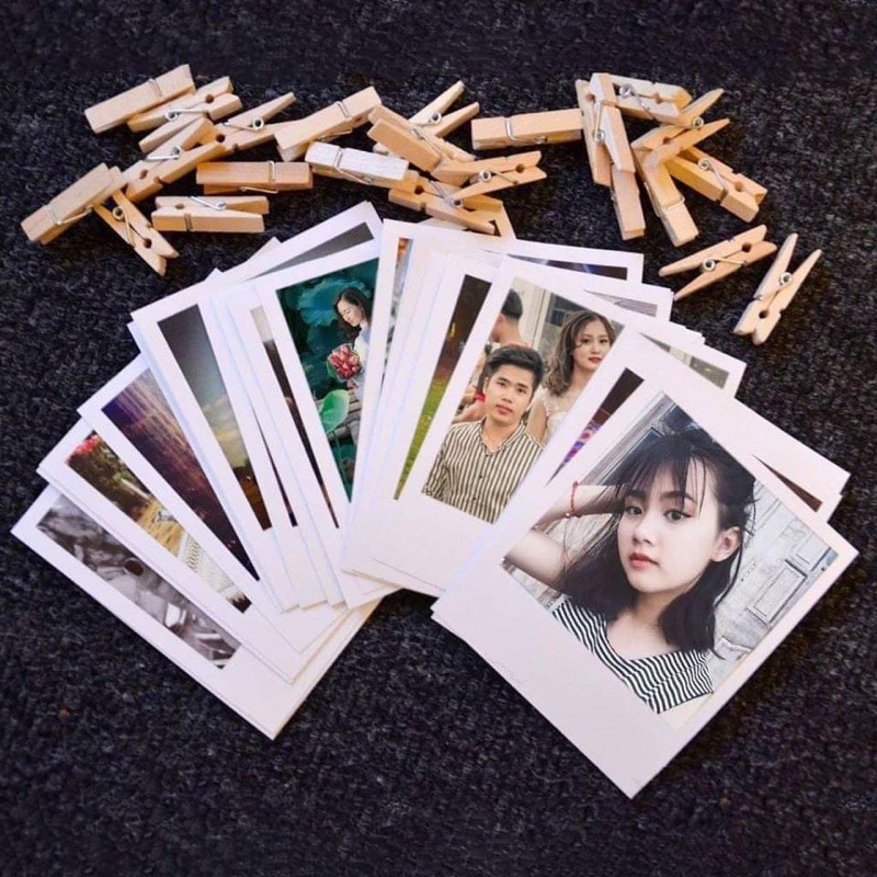 COmbo 10 ảnh 6x9 POlaroid ép lụa , In ảnh 6x9 Polaroid theo yêu cầu