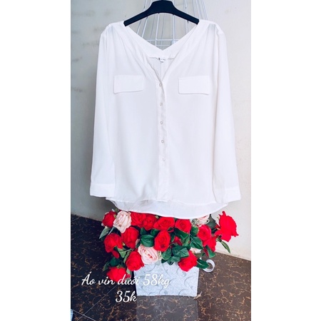 Áo sơ mi trắng kiểu dài tay