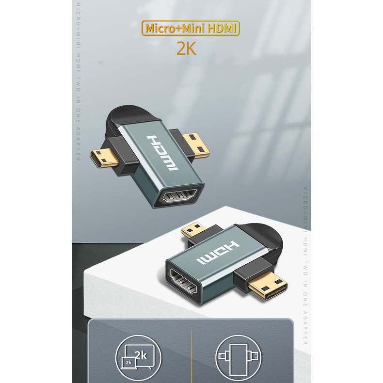 Đầu chuyển Mini HDMI to HDMI cho máy ảnh canon, nikkon - Jinghua S112 - Hồ Phạm