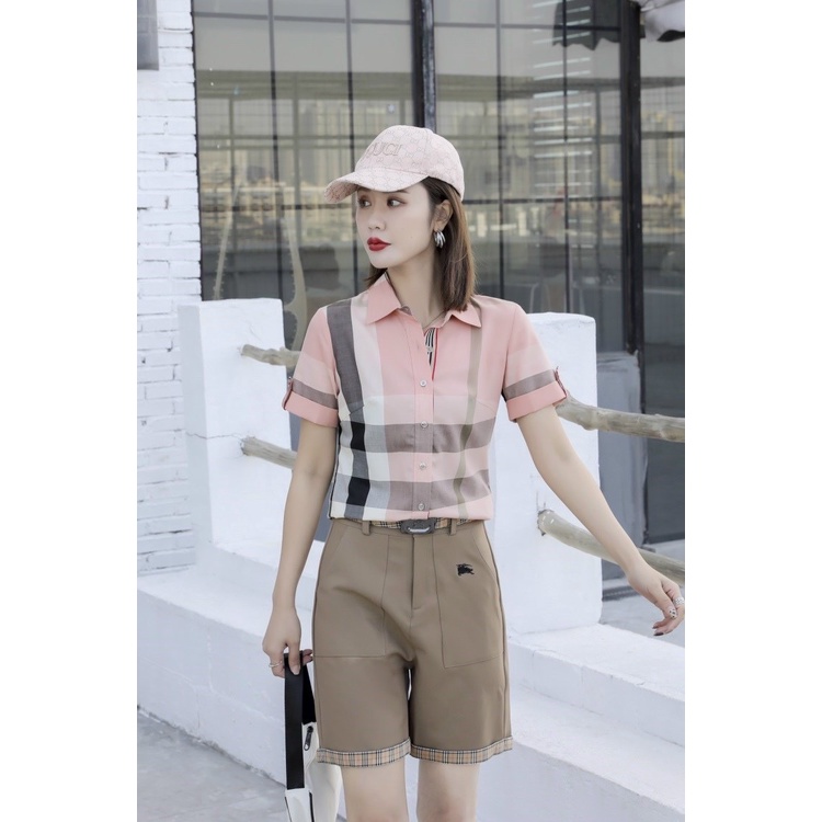 Sơ mi kẻ burberry cao cấp
