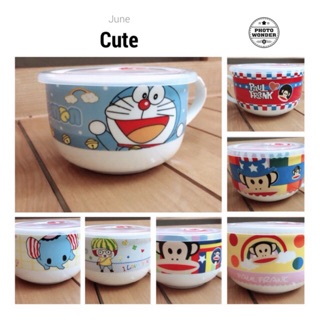 Bát mì sứ có nắp hút chân không