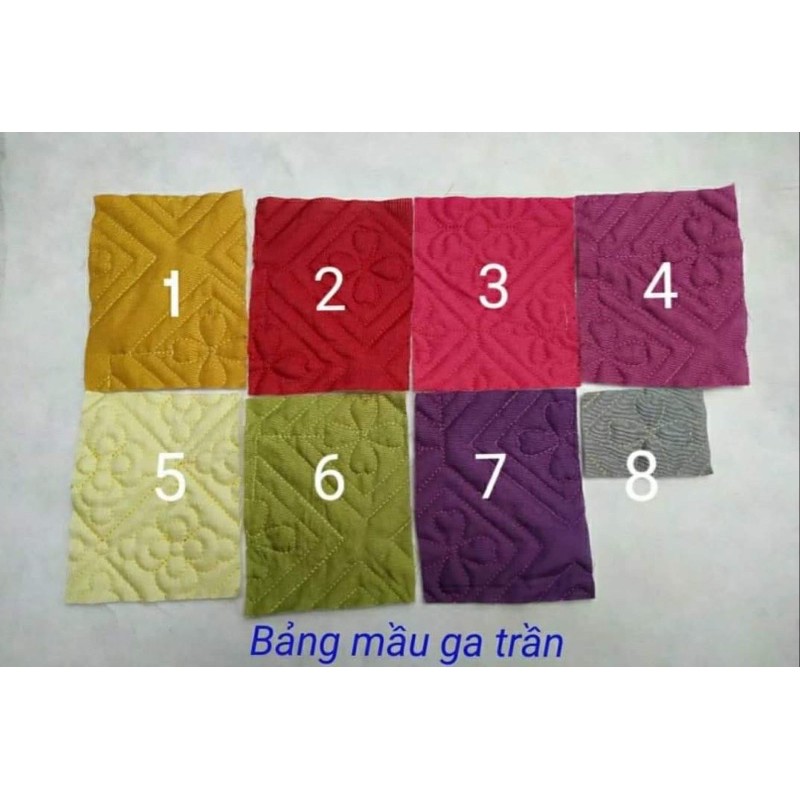Bộ ga spa cotton trần bông ba món chăn ga gối