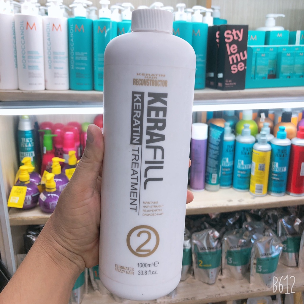 Keratin thủy phân KERAFILL phục hồi tóc hư tổn , làm thẳng tóc 1000ml ( HÀNG CHÍNH HÃNG )