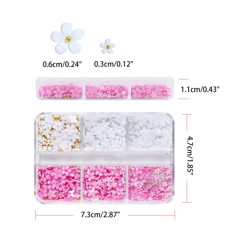 Hạt Cườm 3D Màu Vàng/Bạc Đính Móng Nghệ Thuật Cho Nữ