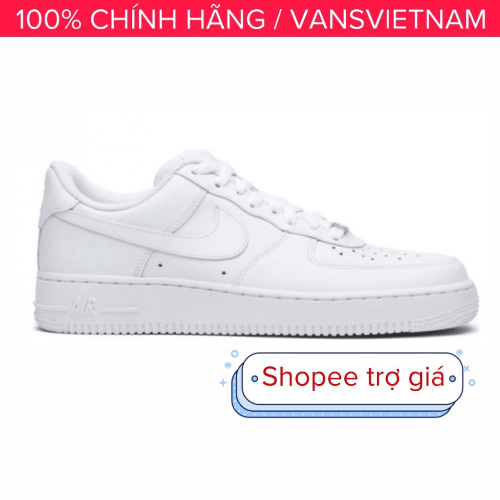 Giày Sneaker [REAL] Nike-AF1-White