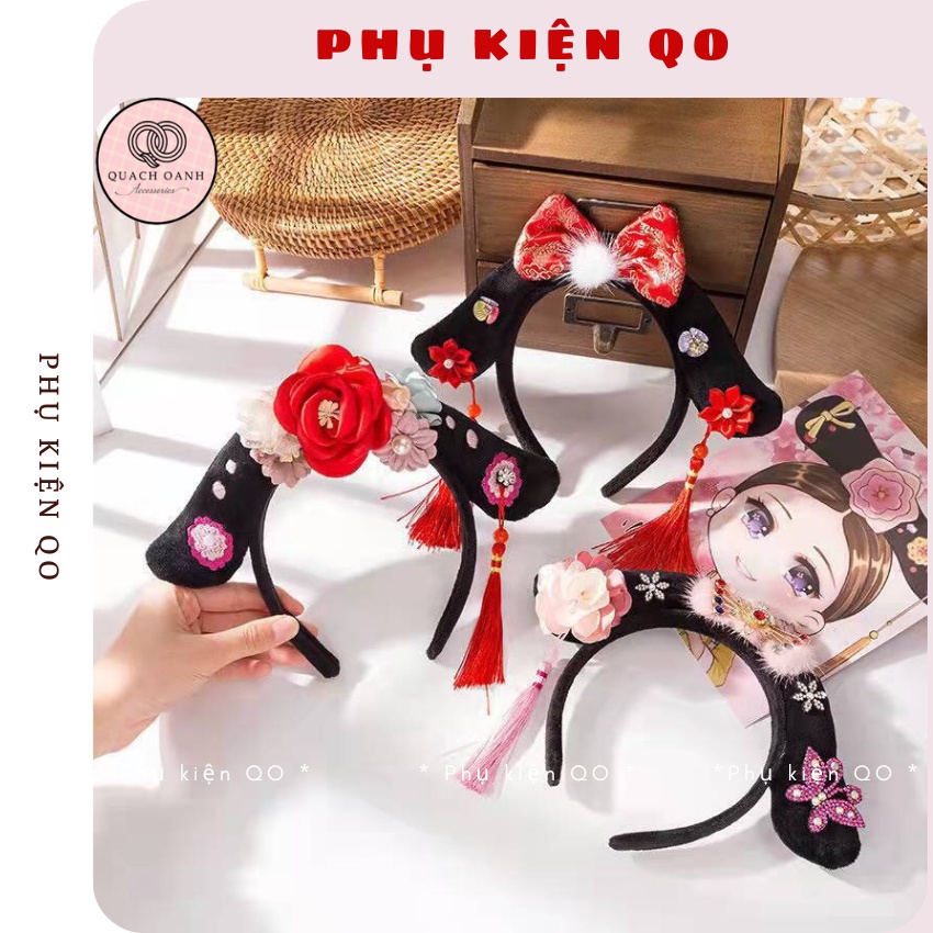 Bờm cài tóc Cách Cách Nương Nương , bờm quý phi phong cách Trung Hoa BOM66