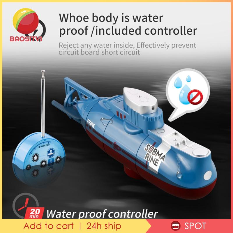 1 Tàu Ngầm Đồ Chơi Mini Điều Khiển Từ Xa Tốc Độ Cao 0.1m / s