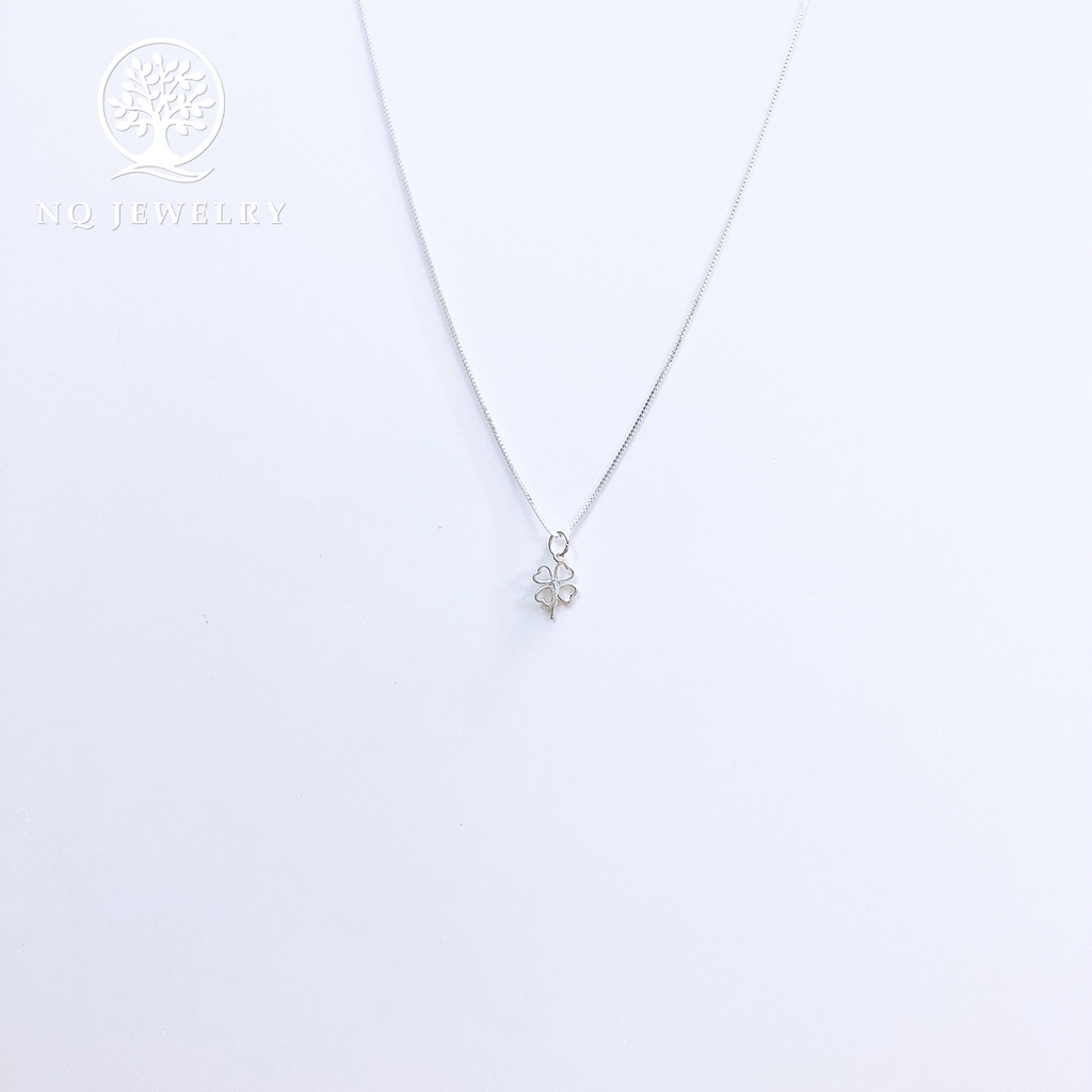 Dây chuyền bạc mặt cỏ 4 lá - NQ Jewelry