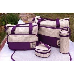 Set túi 5 chi tiết cho mẹ và bé đi sinh, đi chơi, đi ăn.