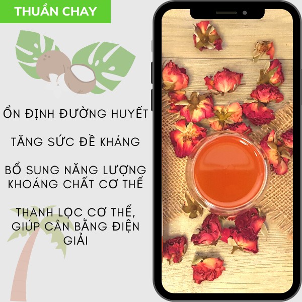 Mật Hoa Dừa SOKFARM - Thuần Chay, Tăng Sức Đề Kháng, Ổn Định Đường Huyết, Tốt Cho Sức Khỏe| Long Sản