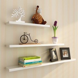 Kệ gỗ treo tường giấu chân tạo điểm nhấn cho căn phòng, nhiều kích thước (đã bao gồm phụ kiện)