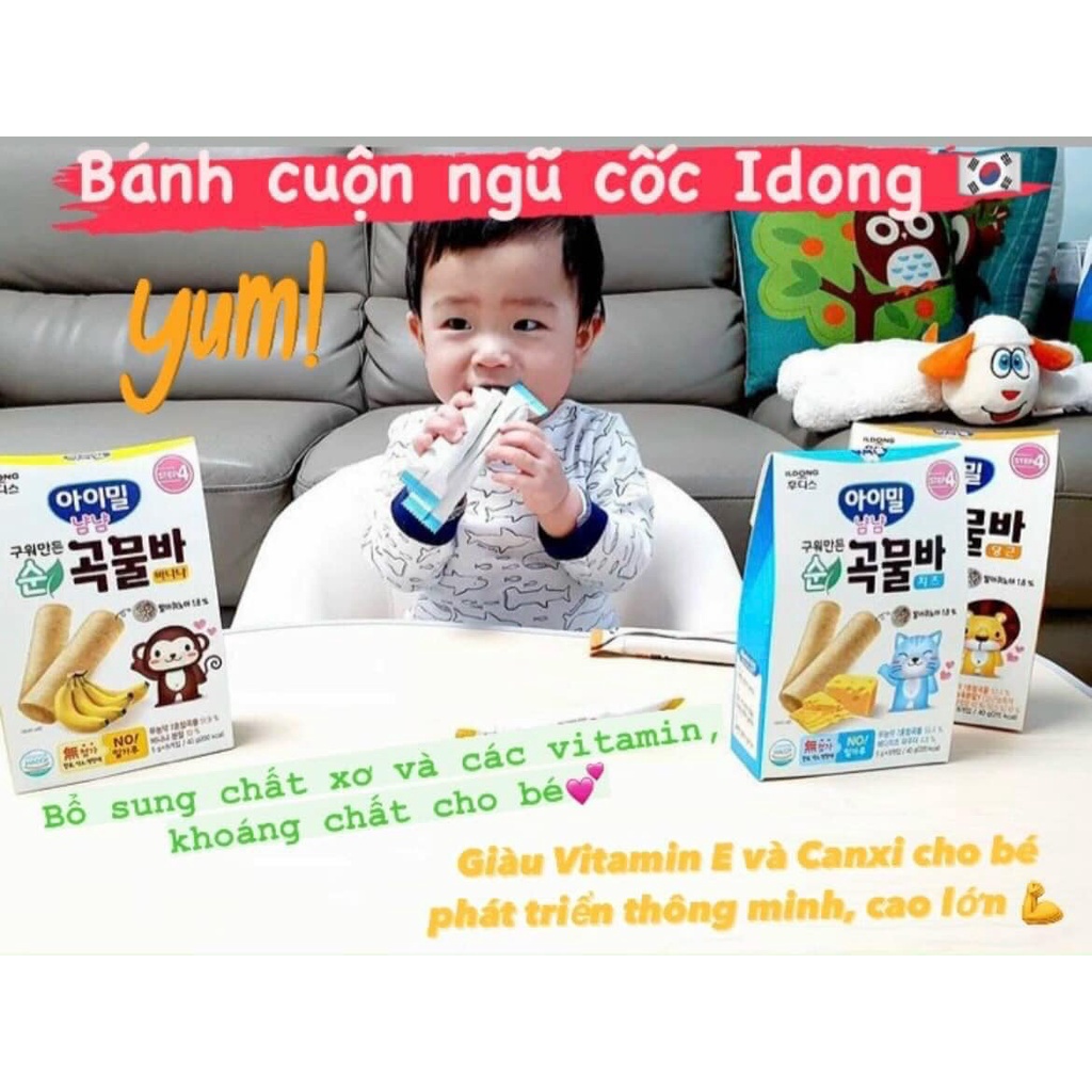 Bánh ăn dặm ngũ cốc ăn dặm ildong Hàn Quốc