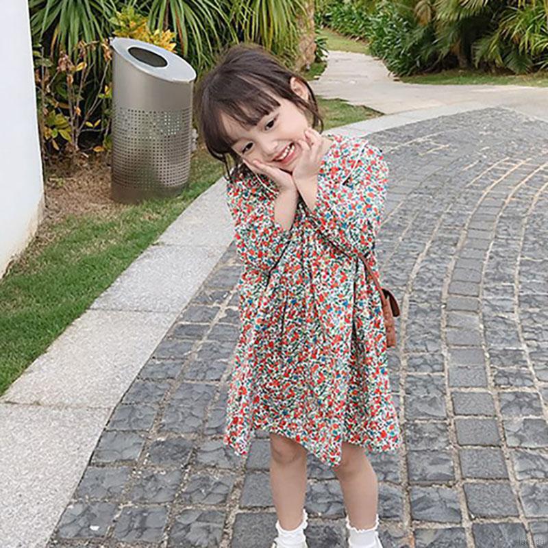 Đầm Hoa Cổ Búp Bê Xinh Xắn Dành Cho Bé Gái