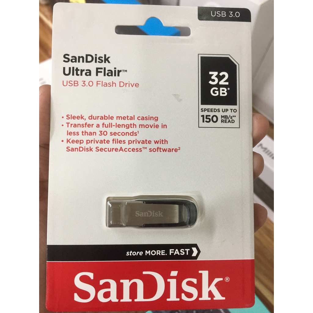USB Sandisk ultra Flair usb 3.0 flash drive CZ73 dung lượng 16GB/32GB/64GB