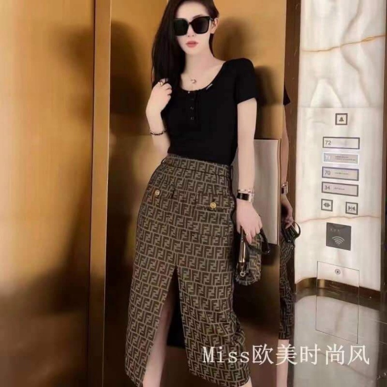 Chân váy chữ dáng dài hàng QCL1
