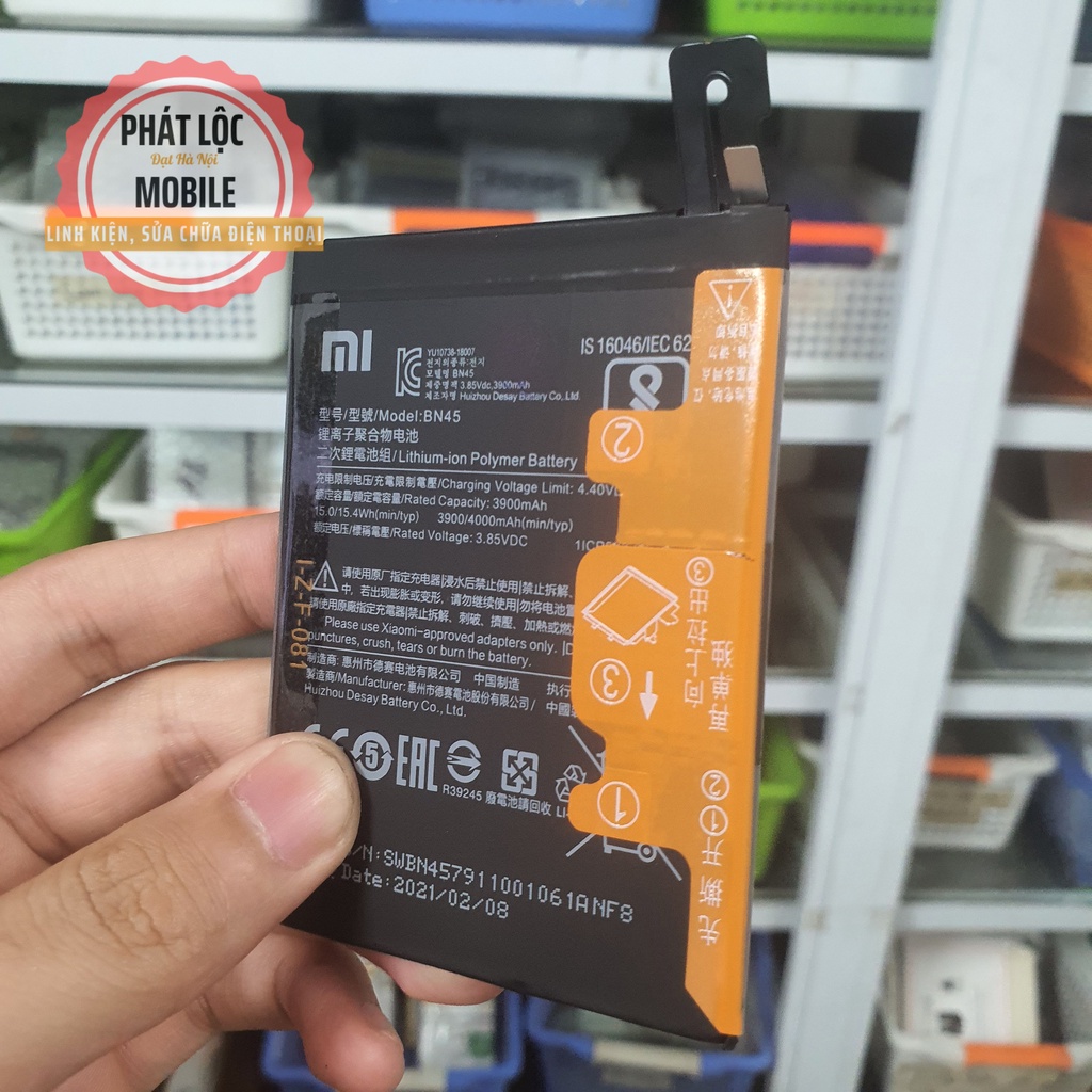 Pin Xiaomi Redmi Note 5 Pro dung lượng 4000mAh, Mã pin BN45, Pin zin công ty bảo hành 3 tháng