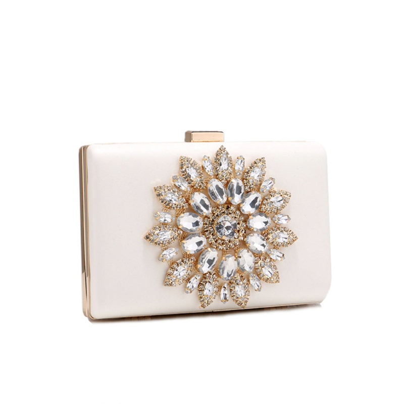 Ví Cầm Tay Đính Đá Lấp Lánh Thanh Lịch Dành Cho Nữ