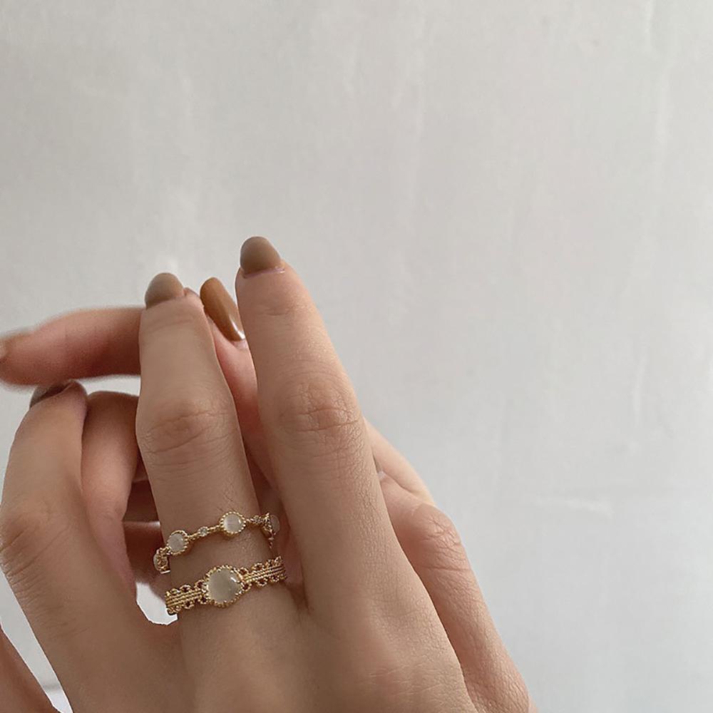 Nhẫn Ren Hoa Phong Cách Retro Thời Trang|Nhẫn Hở Bằng Đồng Thời Trang Cho Nữ