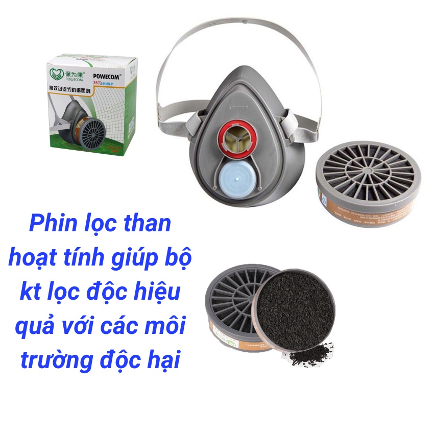 Mặt Nạ Phòng Độc,Chống Độc 3700 Dùng Để Phun Sơn,Chống Hóa Chất