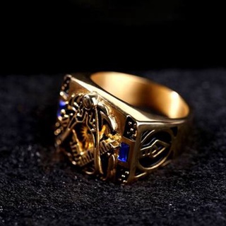 Nhẫn Đính Đá sapphire Thời Trang Cho Nam