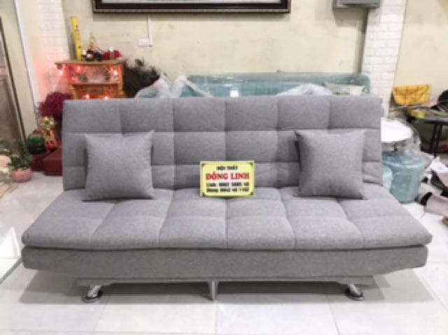 Ghế sofa giường - sofa bed 6 chân inox , nệm 2 lớp