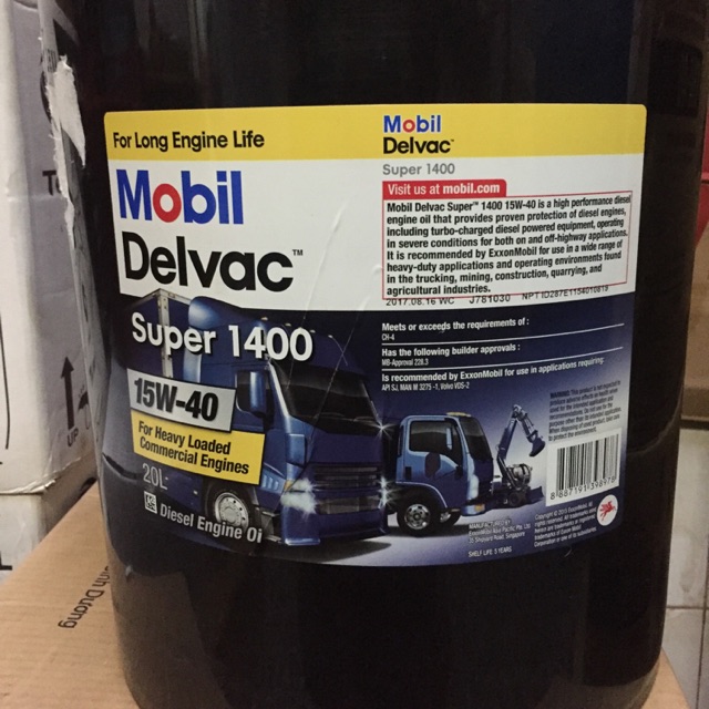 Nhớt Mobil Super1400 15w40 (20L)