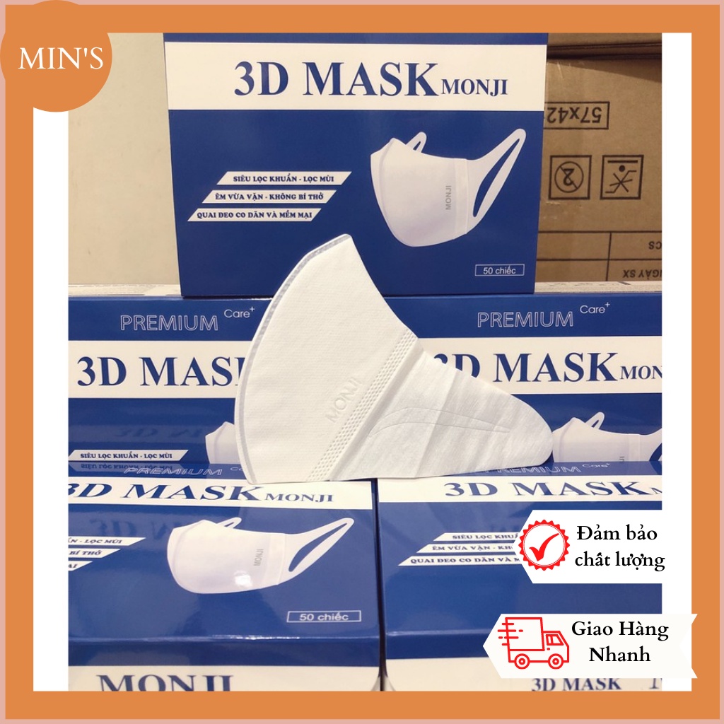 Khẩu Trang 3D MASK [RẺ NHẤT] Chính Hãng Thời Trang⚡️&lt;Hộp 50 chiếc&gt;