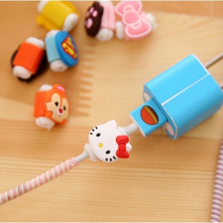 Nút bảo vệ đầu cáp sạc hình thú chống gãy đứt NCS01