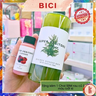 [TẶNG MINI] Sữa Rửa Mặt Thải Độc Rau Củ Wonder Bath Super Vegitoks Cleanser 300ML