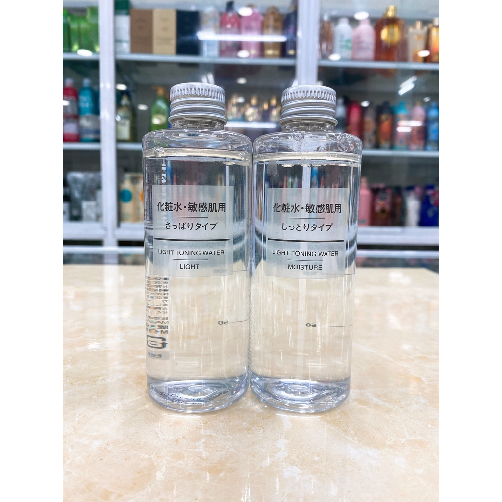Nước Hoa Hồng Muji Light Toning Water Cấp Ẩm Cho Da Hàng Nội Địa Nhật Bản 200ml