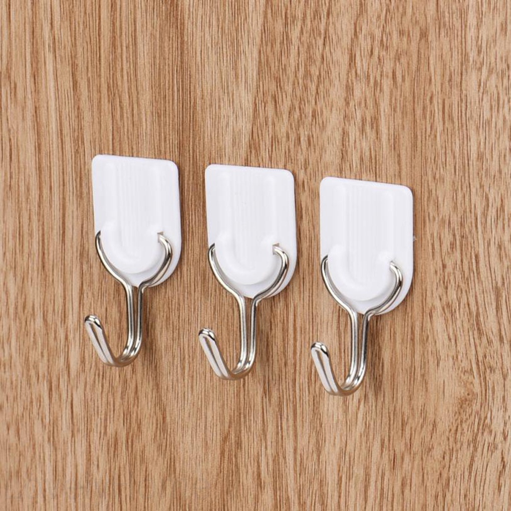 Set 6 móc treo đồ dán tường cửa đơn giản tiện lợi dành cho nhà bếp phòng tắm