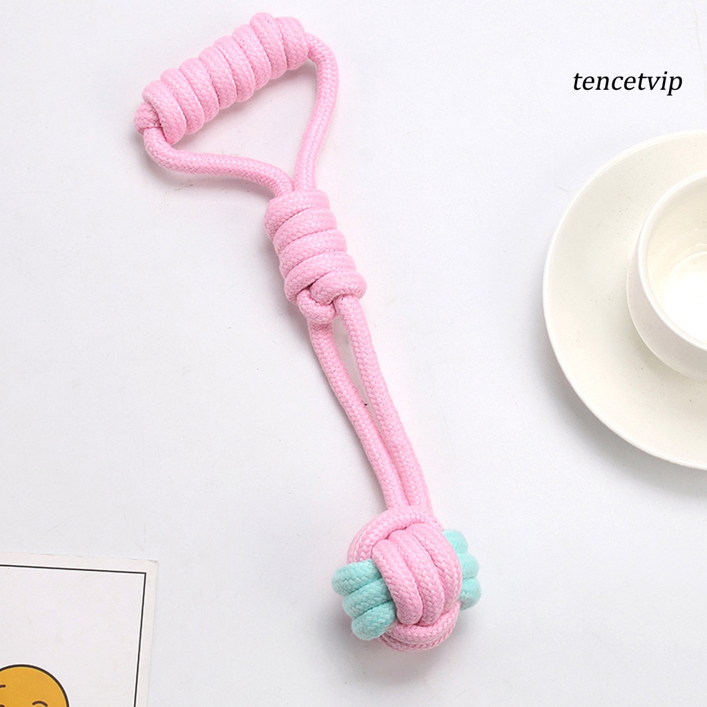 1 set đồ chơi nhai gặm bằng dây cotton bện chống mòn cho thú cưng
