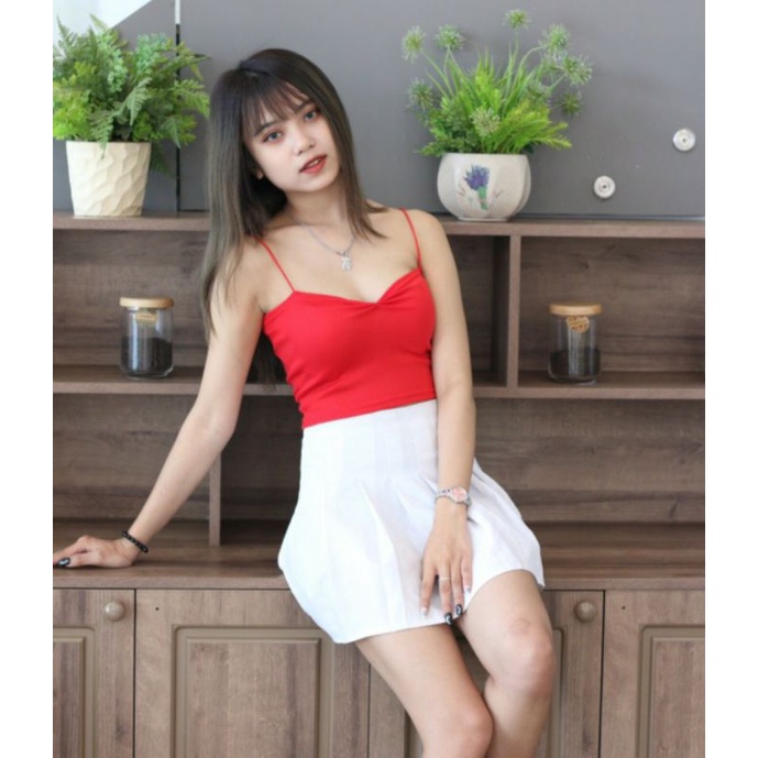 Áo croptop 2 dây sợi bún nhíu ngực