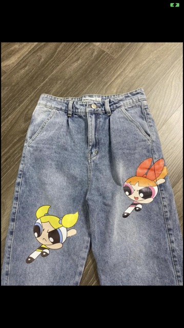 Quần Jeans Boy Hoạt Hình B.S.K