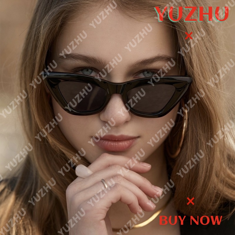 Kính Mát Mắt Mèo Gọng Nhỏ Chống Tia UV Thời Trang Retro Cho Nữ