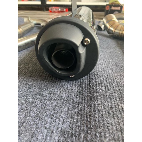 Pô CBR RL Đít TFX 1.1 kèm Adaptor inox 304 rời cho các dòng xe ex si satria sonic kèm cổ 2 khúc 304 xịn
