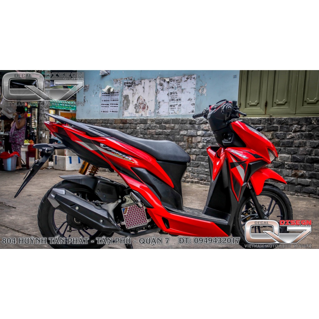 Tem rời vario - đỏ đen - deaclq7