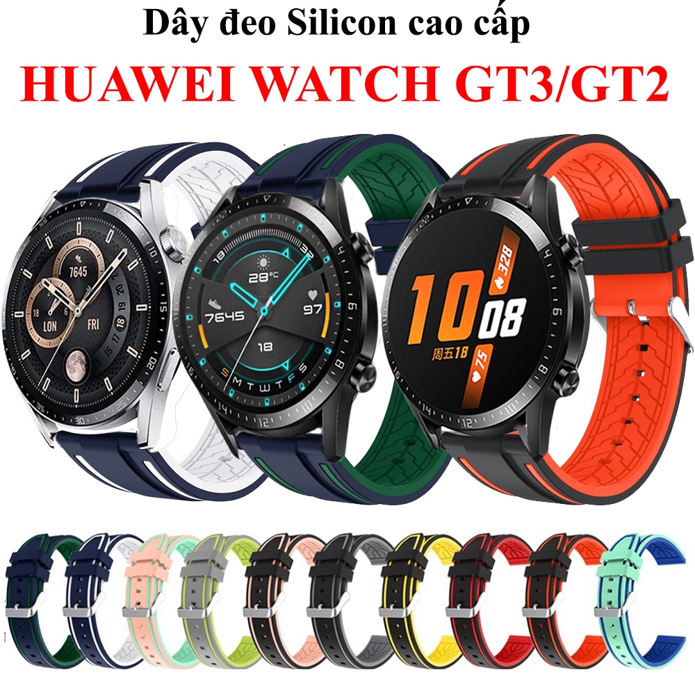 Dây đeo Silicon cao cấp đồng hồ Huawei Watch GT 3 PRO/GT 3/GT2 PRO/GT RUNER