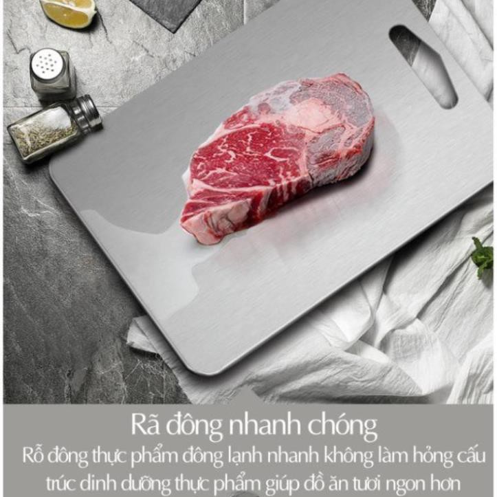 Thớt inox 304 cao cấp vệ sinh thuận tiện,chống ẩm mốc và ko Xước Dăm - hàng loại 1